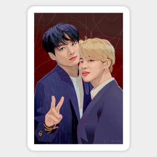 Jikook portrait Sticker